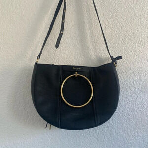 Foley + Corrina Limelight Crescent Ring Bag Black